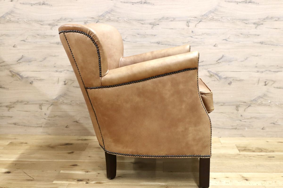 GMIS558○HALO / ハロ PROFESSOR ARM CHAIR プロフェッサー アームチェア 本革 レザー アスプルンド 定価約18万 展示品