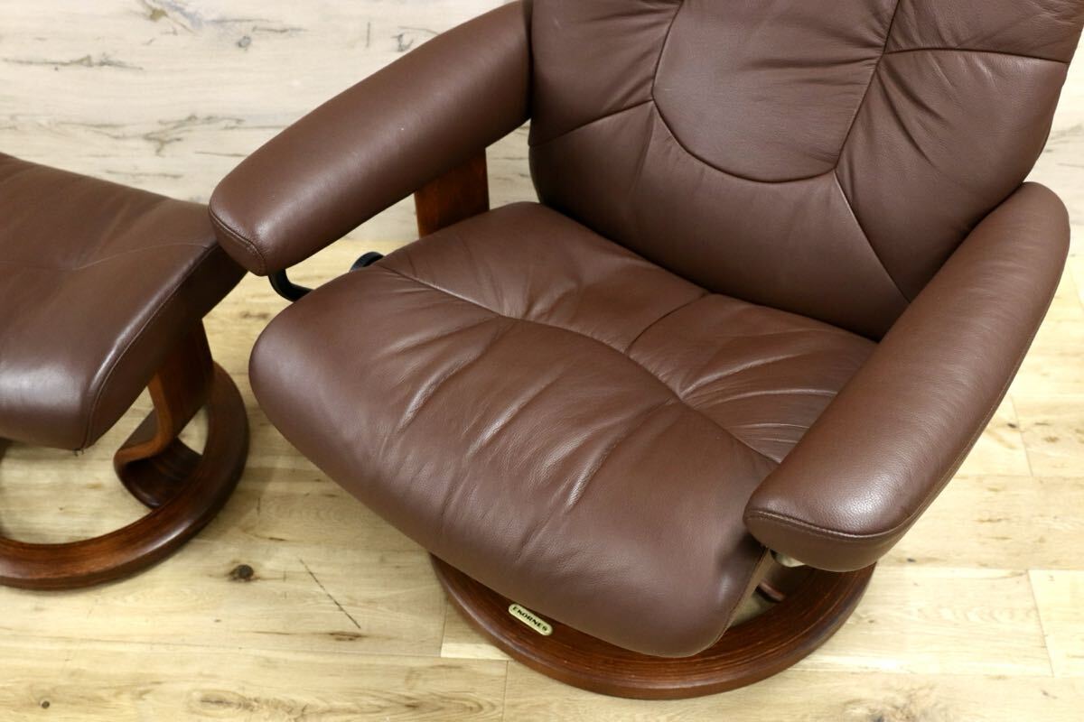 GMJS13○EKORNES / エコーネス ストレスレス リクライニングチェア パーソナルチェア 本革 ノルウェー ブラウン 北欧家具