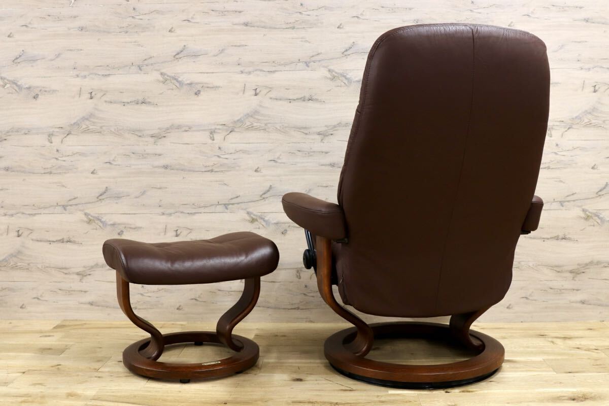 GMJS13○EKORNES / エコーネス ストレスレス リクライニングチェア パーソナルチェア 本革 ノルウェー ブラウン 北欧家具