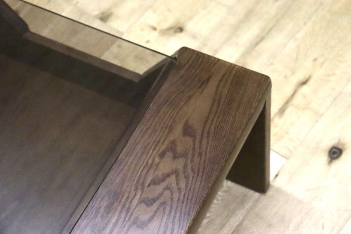 GMJK76B○karimoku / カリモク センターテーブル ローテーブル リビングテーブル 応接 ガラス天板 オーク材 モダン 国産家具