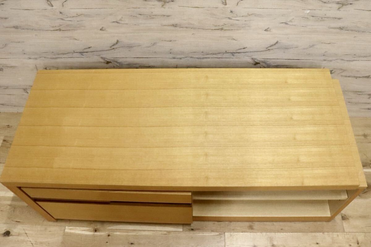GMJK92A○TVボード AVボード 伸長式ローボード リビング収納 タモ材 北欧スタイル ナチュラル