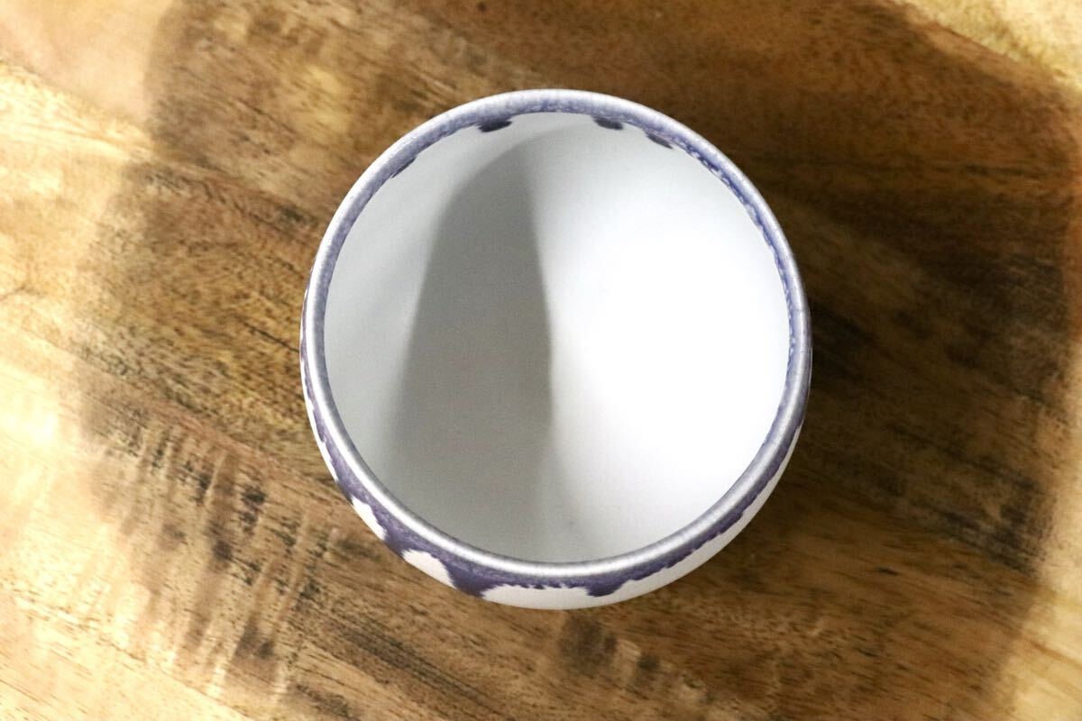 GMJO28C○千代市陶房 清水万佐年 丹波焼 白マットカップ 伝統工芸 丹波篠山 未使用