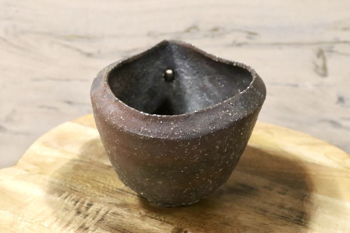 GMJO27○千代市陶房 清水万佐年 丹波焼 片口 伝統工芸 丹波篠山 未使用
