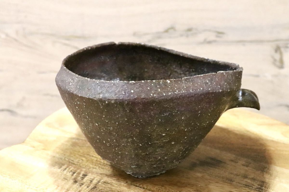 GMJO27○千代市陶房 清水万佐年 丹波焼 片口 伝統工芸 丹波篠山 未使用