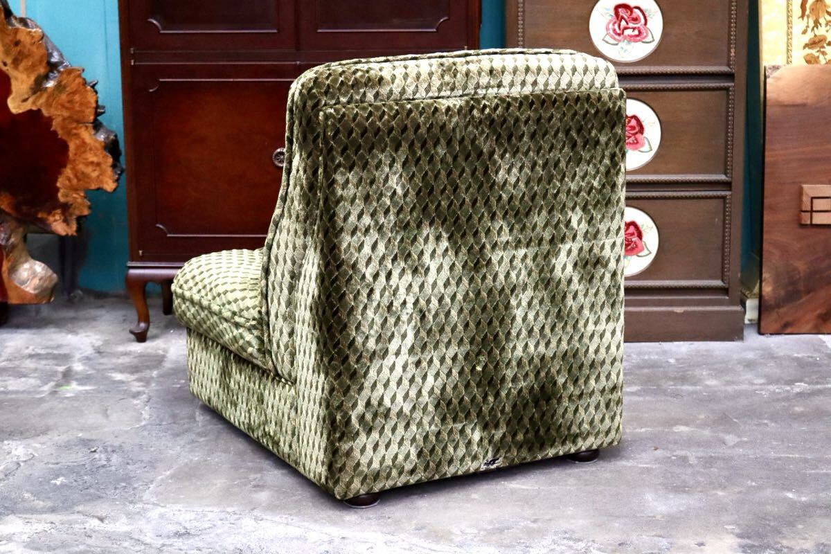 GMJK210B○karimoku / カリモク 1人掛けソファ シングルソファ 椅子 ラウンジチェア ファブリック オールドカリモク ヴィンテージ 国産家具
