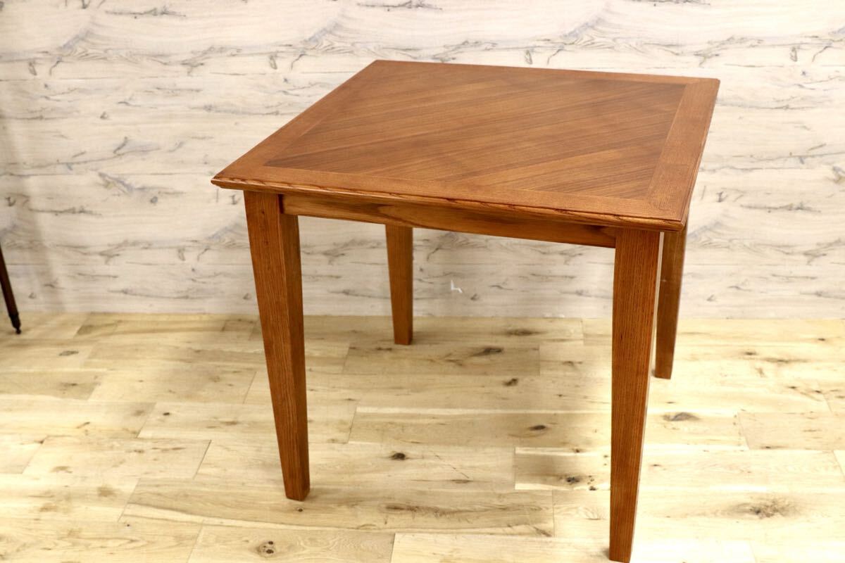 GMJK240○ACME Furniture / アクメファニチャー WARNER DINING TABLE-S ダイニングテーブル オーク材 ヘリンボーン 定価約11万円 展示品