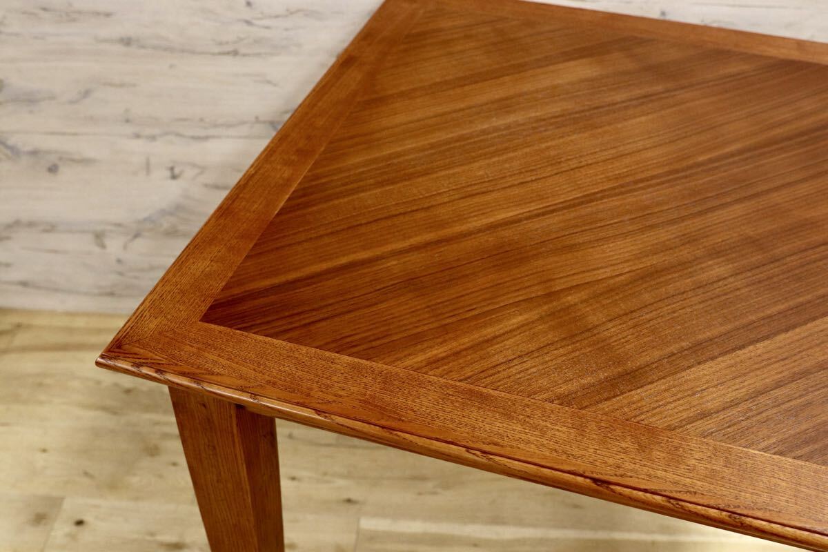 GMJK240○ACME Furniture / アクメファニチャー WARNER DINING TABLE-S ダイニングテーブル オーク材 ヘリンボーン 定価約11万円 展示品