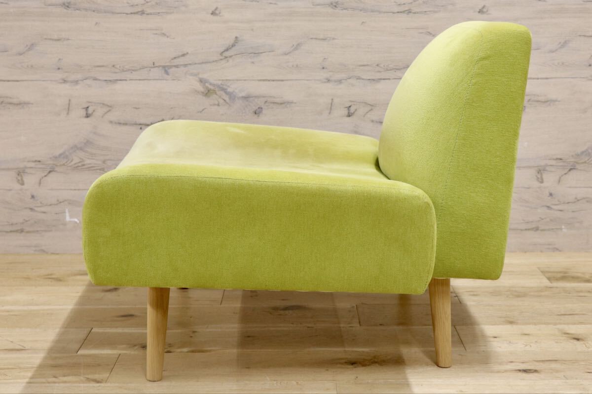GMIS165○IDEE イデー AO SOFA アーオソファ 1人掛けソファ 1Pソファ シングルソファ グリーン 北欧モダン 無印良品