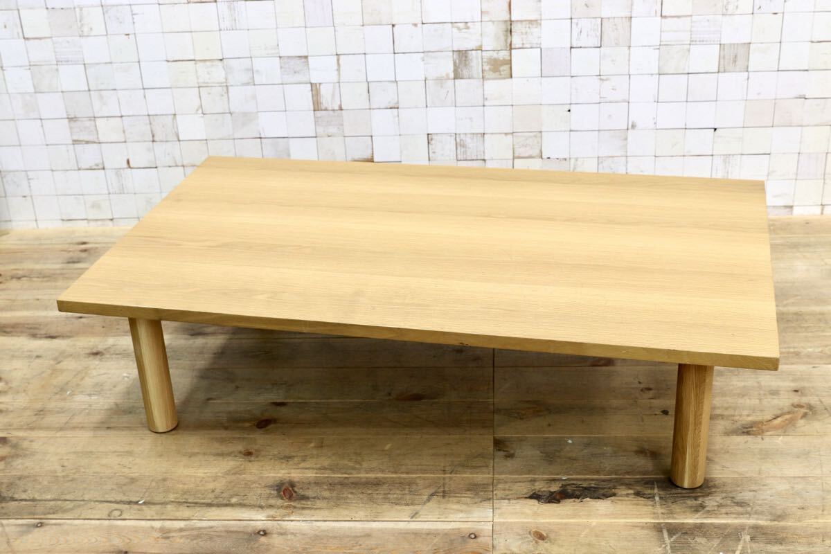GMJK340○MUJI / 無印良品 木製テーブル天板 オーク材 センターテーブル リビングテーブル ローテーブル 北欧スタイル ナチュラル