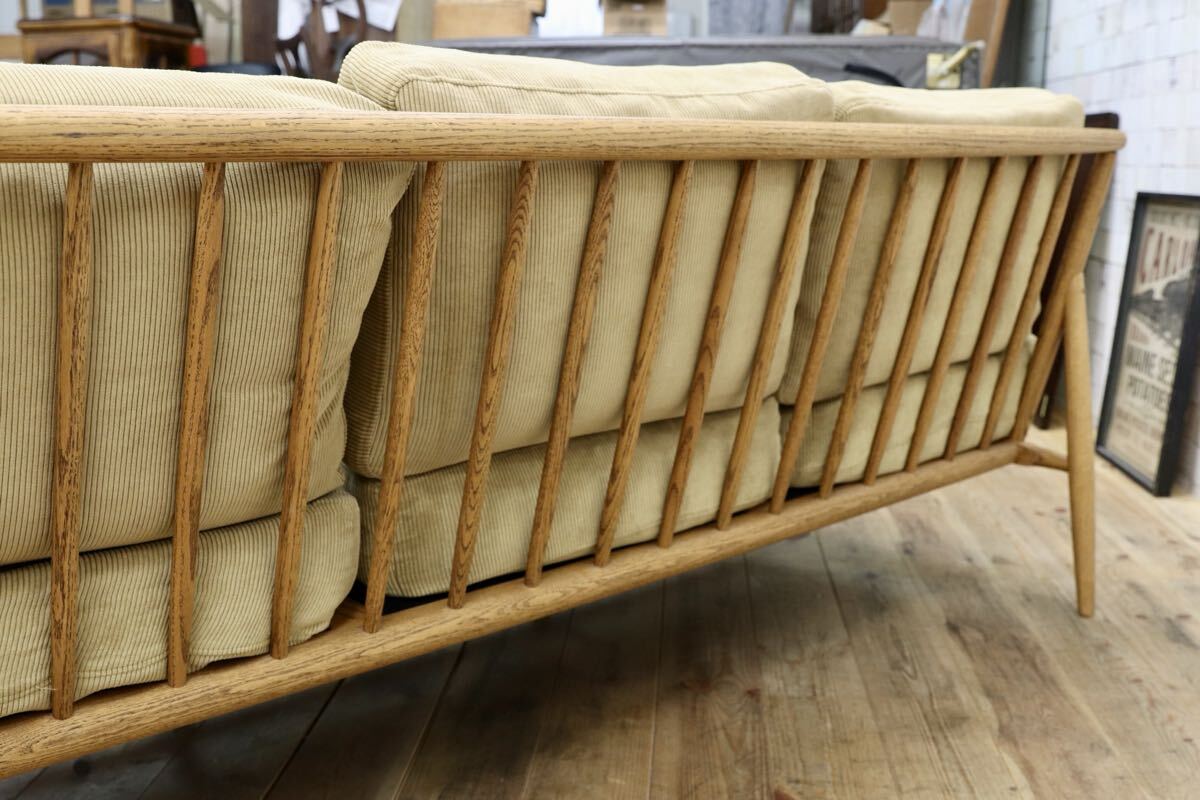 GMJK346○MOMO NATURAL / モモナチュラル CLOUD SOFA クラウド 3人掛けソファ オーク コーデュロイ 北欧 ナチュラル 定価16.3万～18.7万円