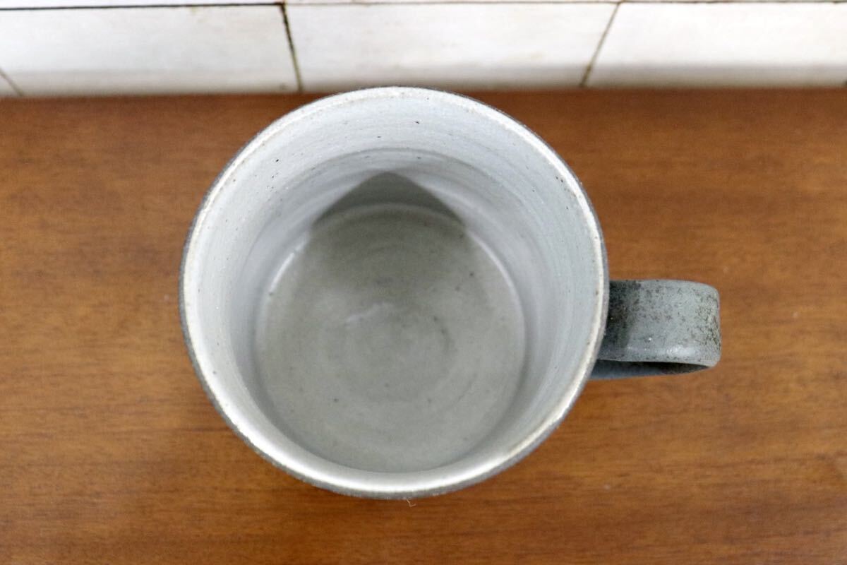 GMJO119G〇市野悟窯 市野哲次 丹波焼 彩色線象嵌 マグカップ 陶器 現代陶芸 作家物