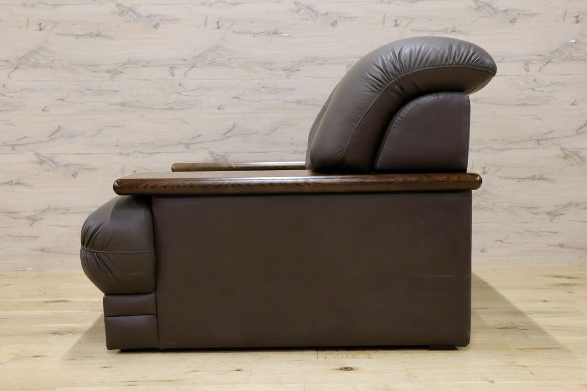 GMJH300A○maruni / マルニ 1人掛けソファ シングルソファ 1pソファ レザー モダン ヴィンテージ レトロ 国産家具