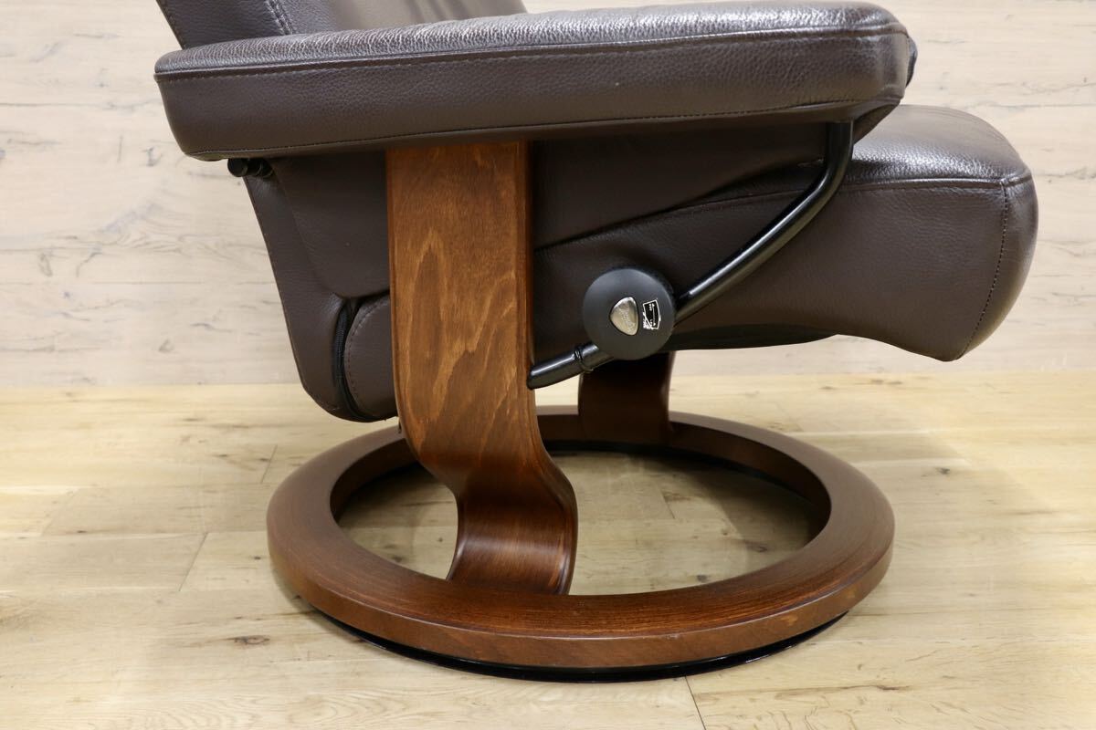 GMJN47○EKORNES / エコーネス ストレスレスチェア Taurus タウルス リクライニングチェア オットマン セット 北欧 ノルウェー 本革 希少