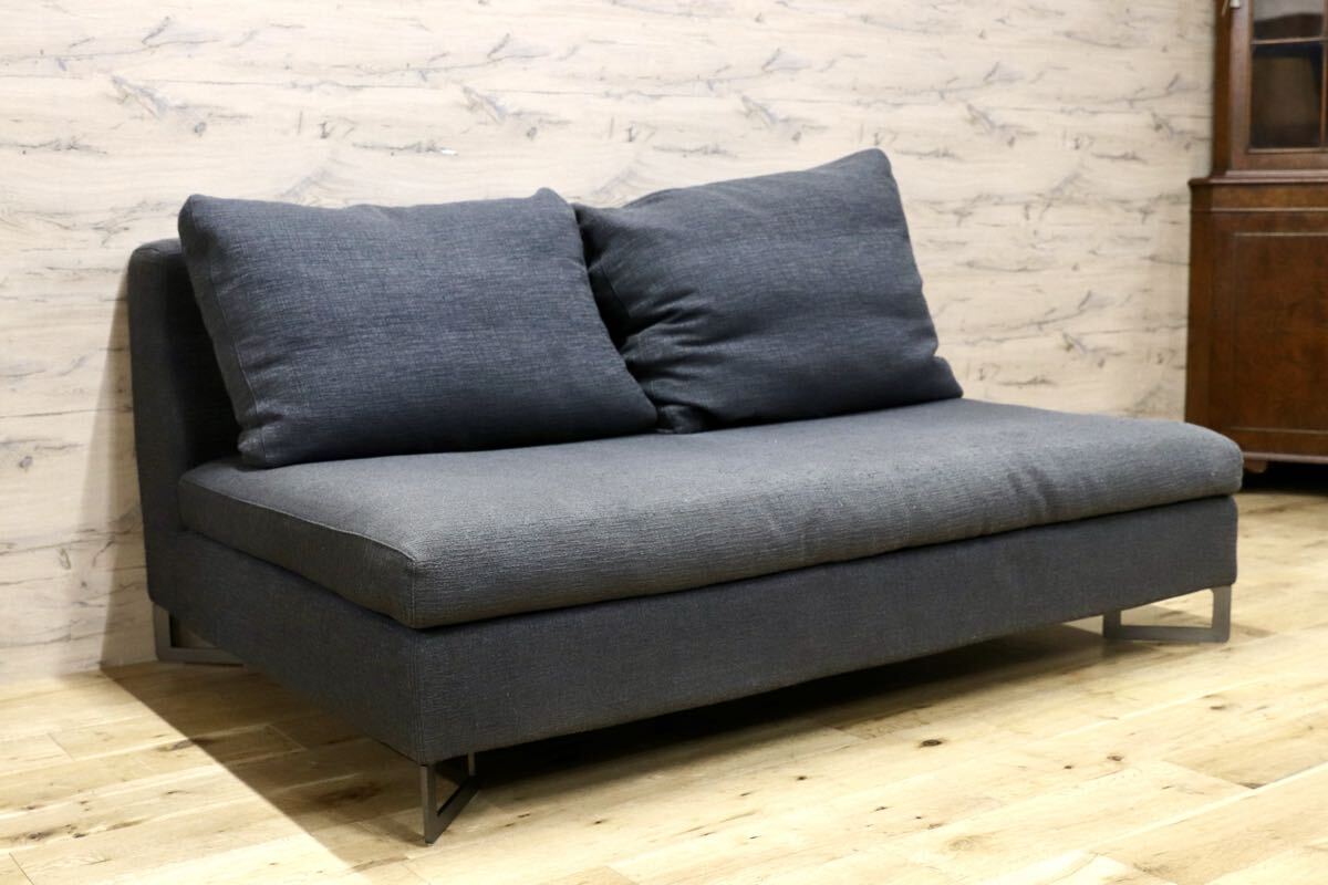 GMJO130B○Molteni&C / モルテーニ LARGE アームレス 2人掛けソファ ファブリック イタリア モダン 参考定価76.8万 arflex取扱い
