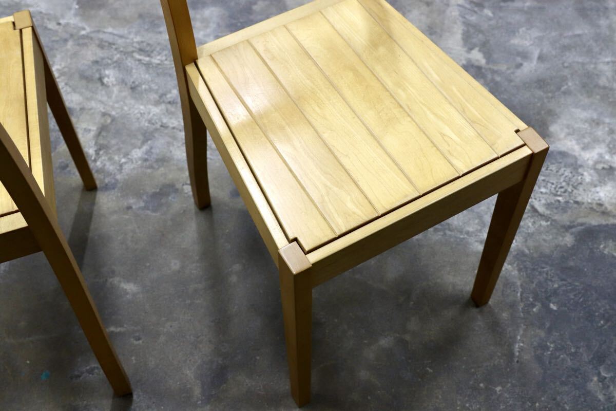 GMJK378B○LEGNATEC / レグナテック ダイニングチェア 4脚セット メープル材 シンプル ナチュラル 椅子 ヴィンテージ 北欧スタイル