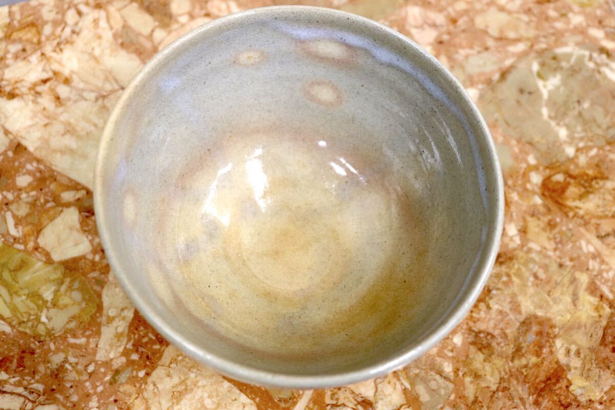 GMJK371AV〇萩焼 泉流山窯造 吉賀大眉 茶碗 抹茶碗 茶道具