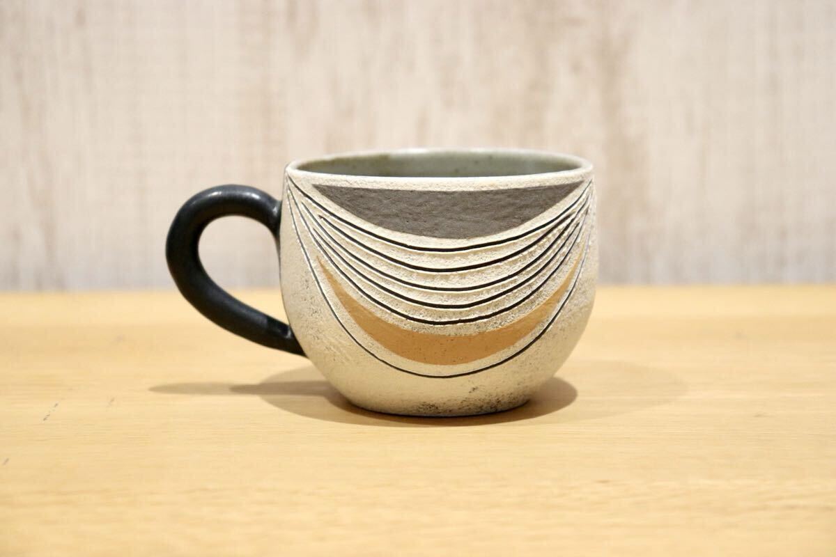 GMIO194B◯市野悟窯 丹波焼 ティーカップ 陶器 カップ 伝統工芸 市野哲次 丹波篠山 未使用