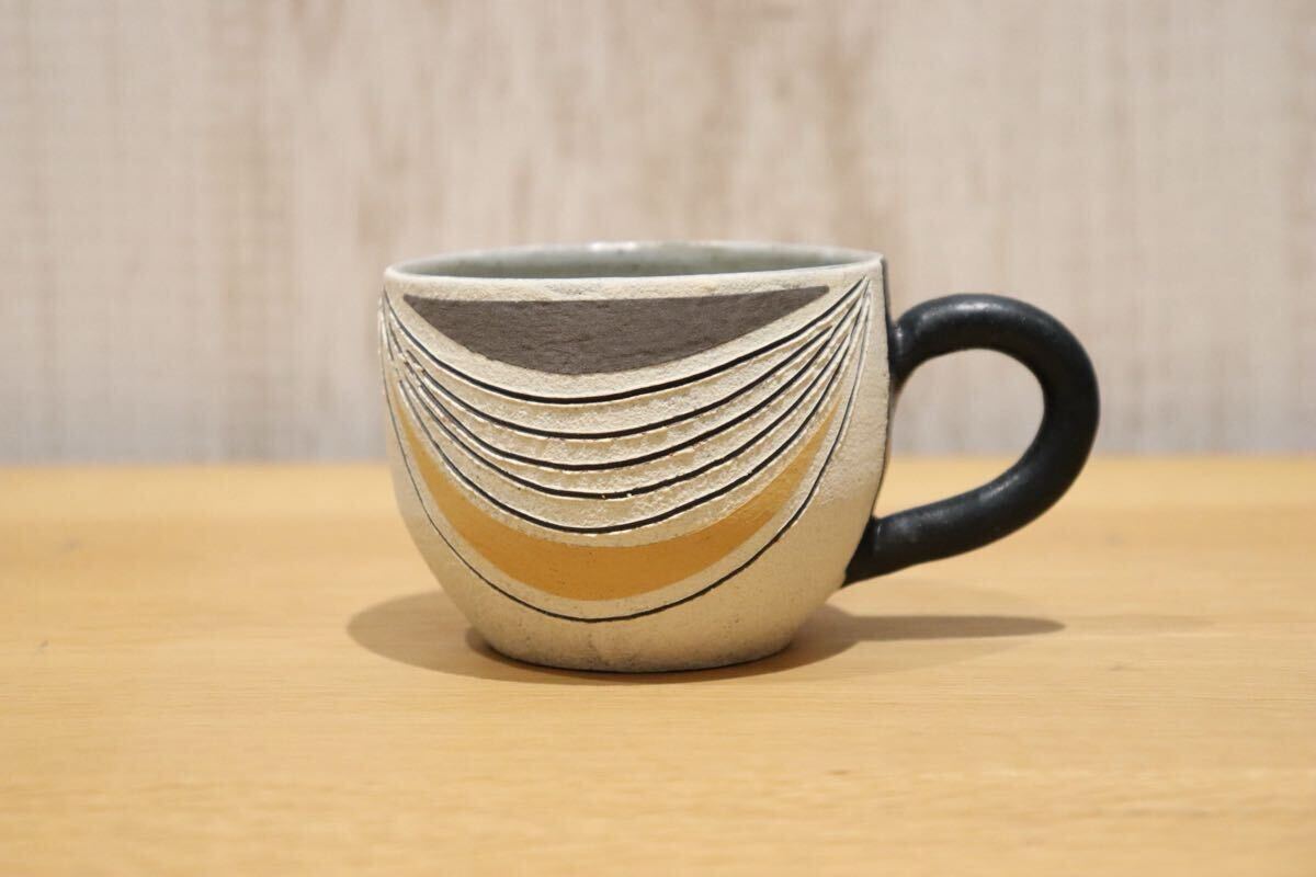 GMIO194A◯市野悟窯 丹波焼 ティーカップ 陶器 カップ 伝統工芸 市野哲次 丹波篠山 未使用