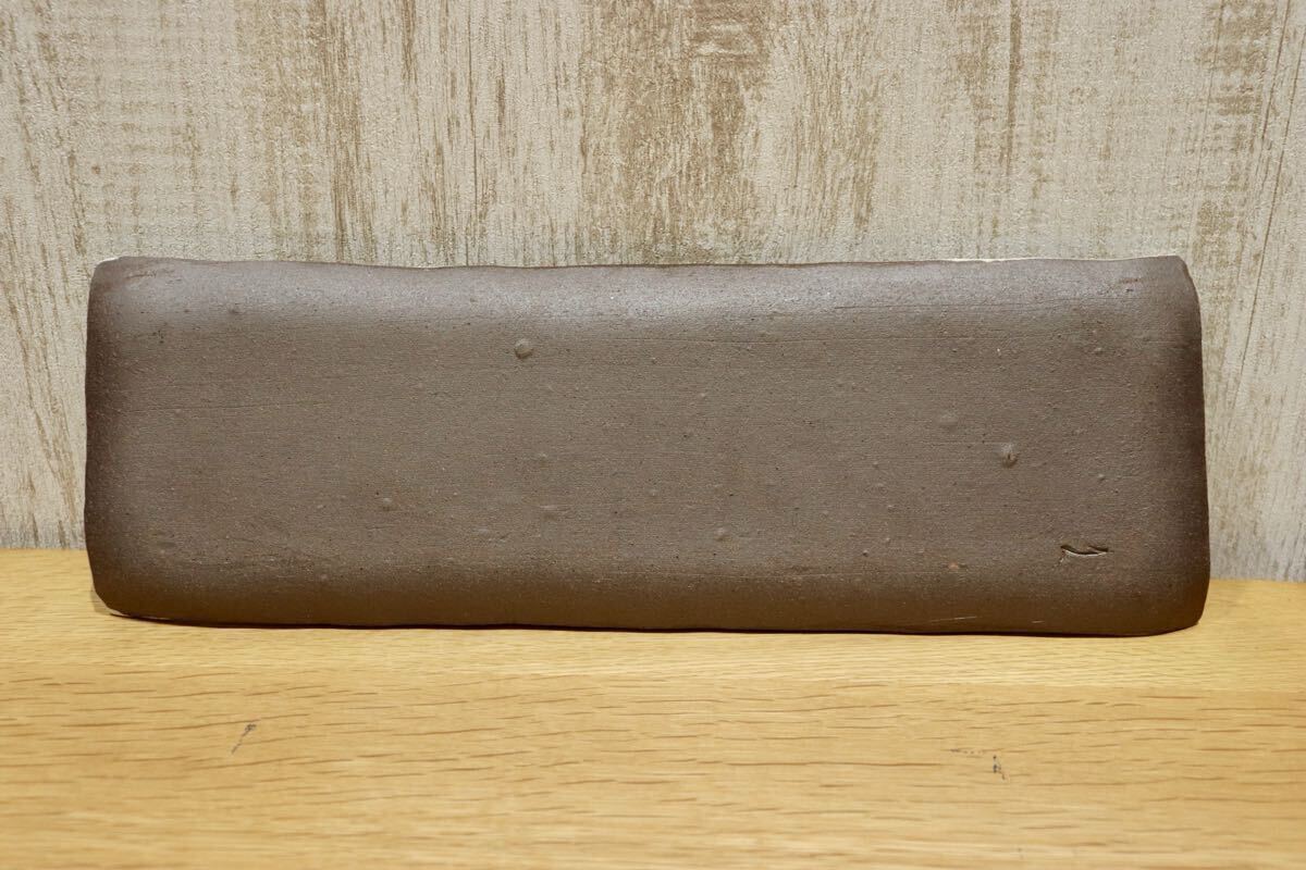 GMIO318A◯市野悟窯 丹波焼 長方皿 陶器 皿 プレート 伝統工芸 市野哲次 丹波篠山 未使用