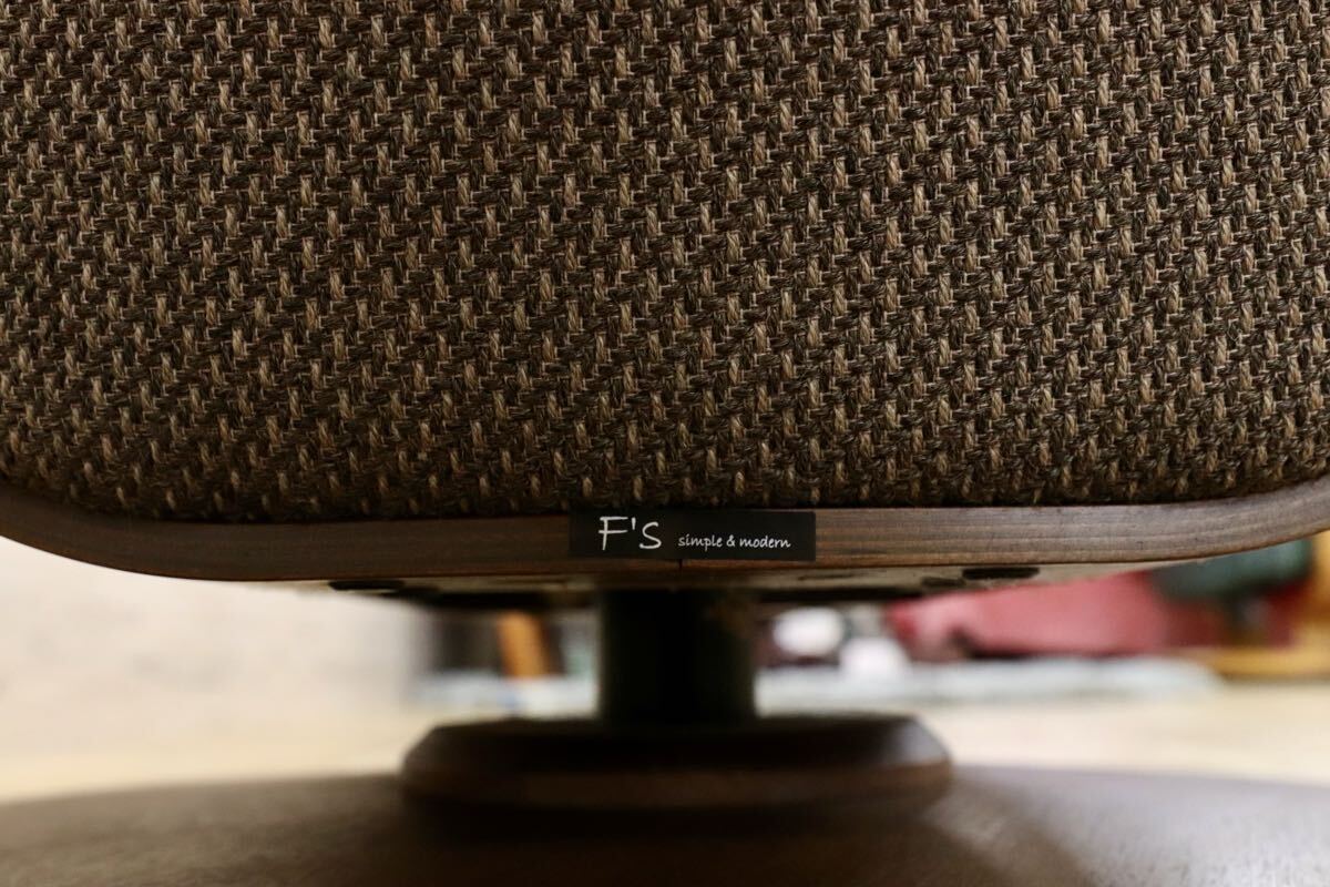 GMJK477A○FUJI FURNITURE / 冨士ファニチア Tapio タピオ ウォールナットカラー ラウンドソファ 中村曻 回転式 ファブリック 約23万
