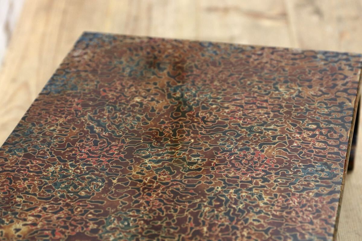 GMJS361Z○伝統工芸 津軽塗 唐塗 巻足花台 漆芸 漆器 花台 飾り台 盆栽台 香炉台 和家具