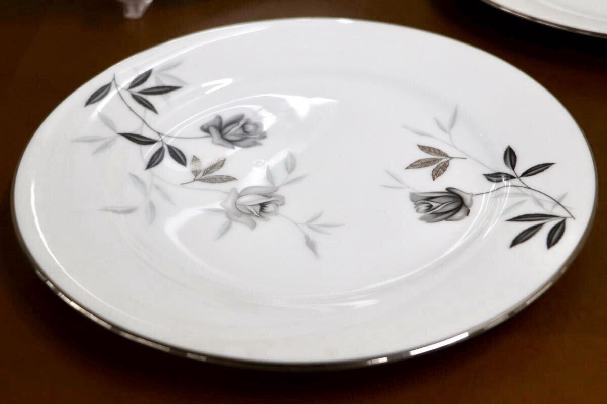 GMGS250○Noritake / ノリタケ オールド プレート 洋食器 花柄 食器 モダン 中皿 6枚セット