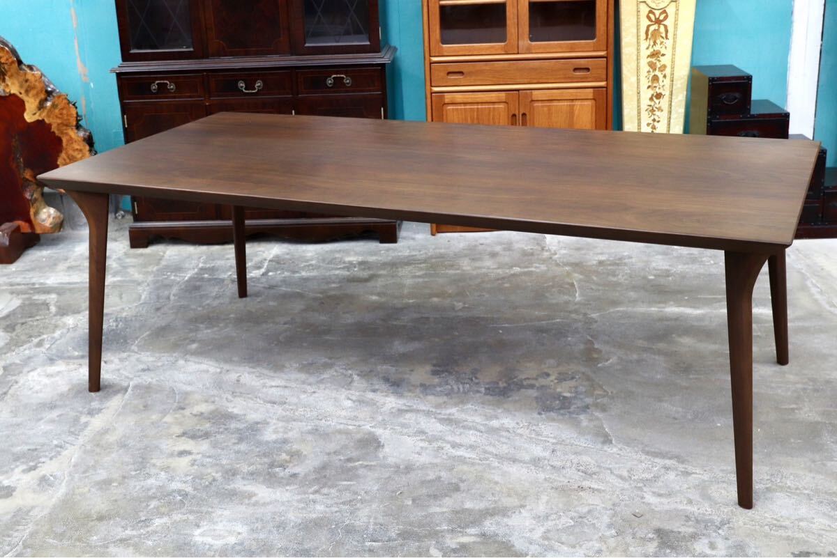 GMIS266○FUJI FURNITURE / 冨士ファニチア Koti コティ ダイニングテーブル 食卓テーブル ウォールナット ウレタン モダン 定価約53.3万