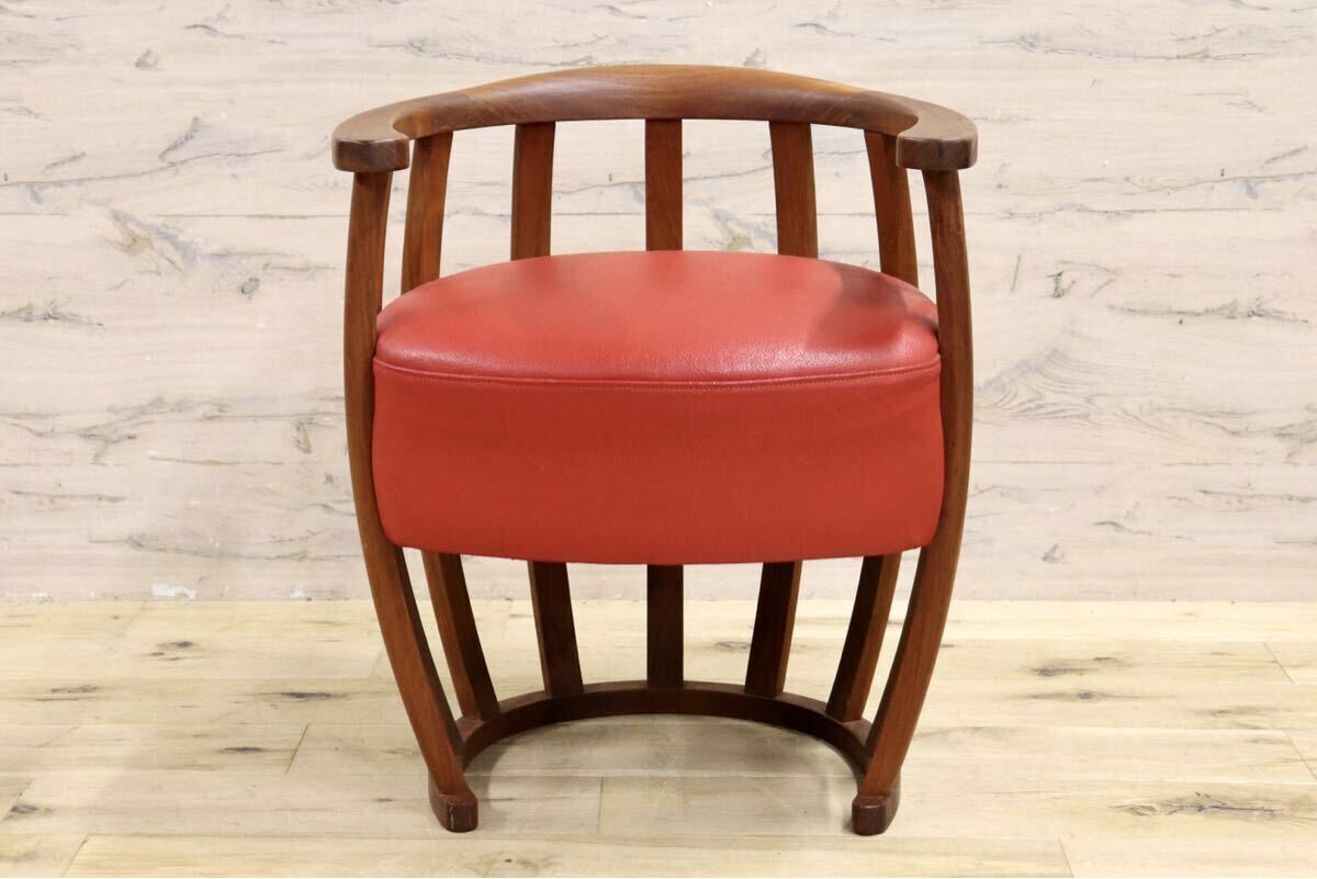 GMIK625○BC工房 こぶりチャウチャウ椅子 ラウンジチェア 椅子 セミアームチェア 本革 レザー モダン インテリア