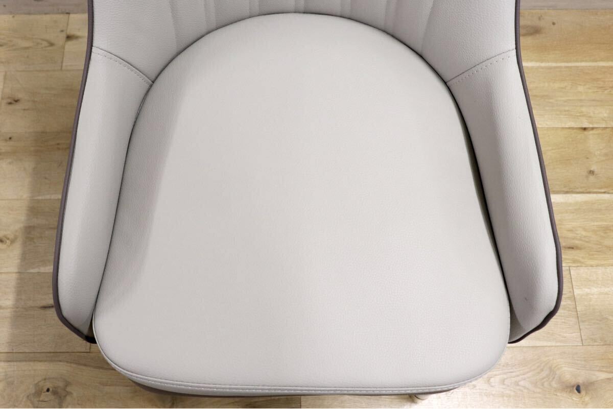 GMIS334D○モダン ダイニングチェア セミアームチェア 椅子 食卓椅子 レザー シンプル スタイリッシュ インテリア