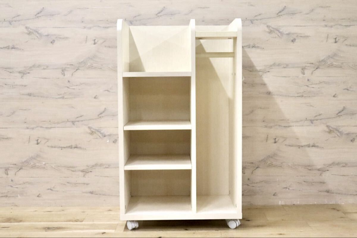 GMIH233○ITOKI /イトーキ ランドセルラック キッズ収納 子供用 ハンガーラック オープンラック キャスター付き 子供部屋 ホワイト