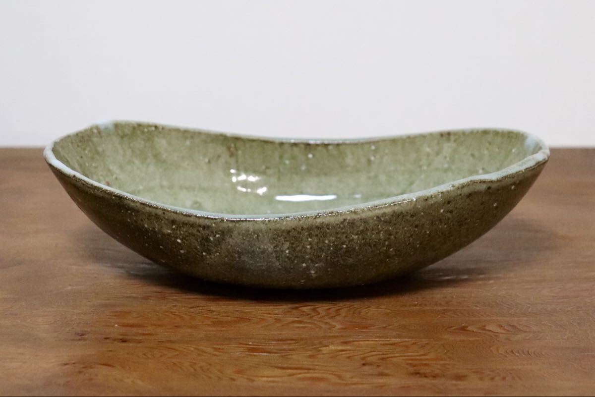 GMIO499D◯丹山窯 丹波焼 皿 楕円 陶器 丹波篠山 伝統工芸 未使用
