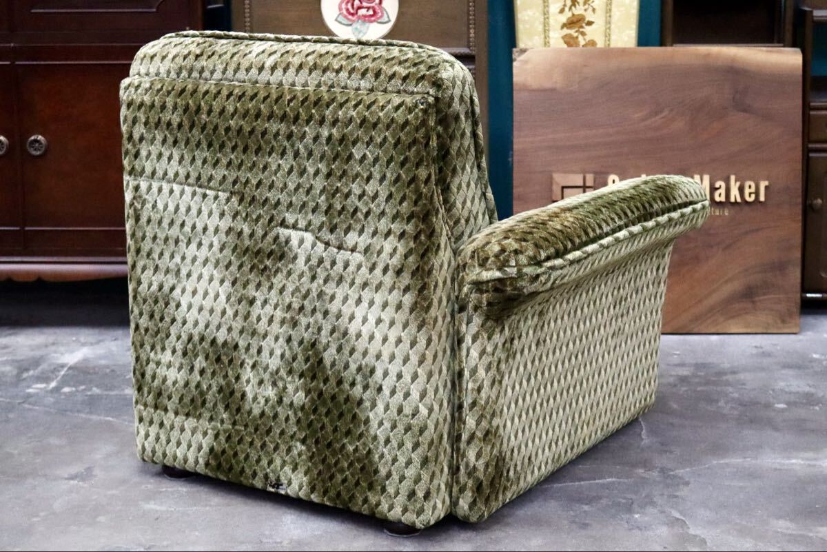 GMJK210H○karimoku / カリモク 1人掛けソファ シングルソファ 椅子 ラウンジチェア ファブリック オールドカリモク ヴィンテージ 国産家具