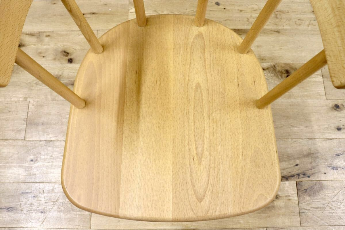 GMIH263E○KINOSHITA / キノシタ calore ダイニングチェア 2脚セット セミアームチェア 椅子 シンプル ナチュラル 木製家具 北欧スタイル.