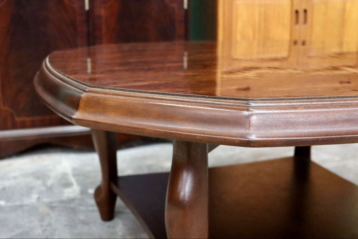 GMIH229○maruni / マルニ オールドマルニ ベルサイユ 猫足 センターテーブル サイドテーブル ローテーブル リビングテーブル 花台 レトロ