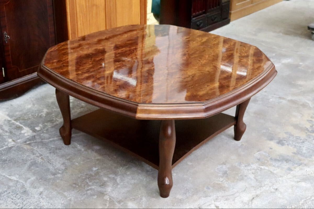 GMIH229○maruni / マルニ オールドマルニ ベルサイユ 猫足 センターテーブル サイドテーブル ローテーブル リビングテーブル 花台 レトロ