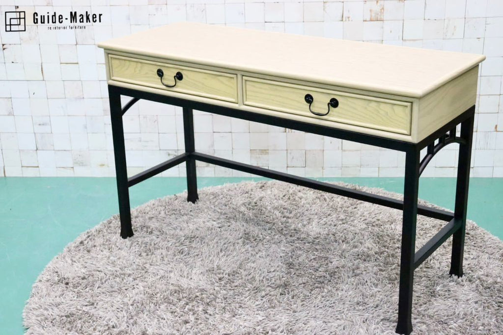 GMHH421A○神戸洋家具 サイドテーブル コンソールデスク 飾り棚 忙し 作業 