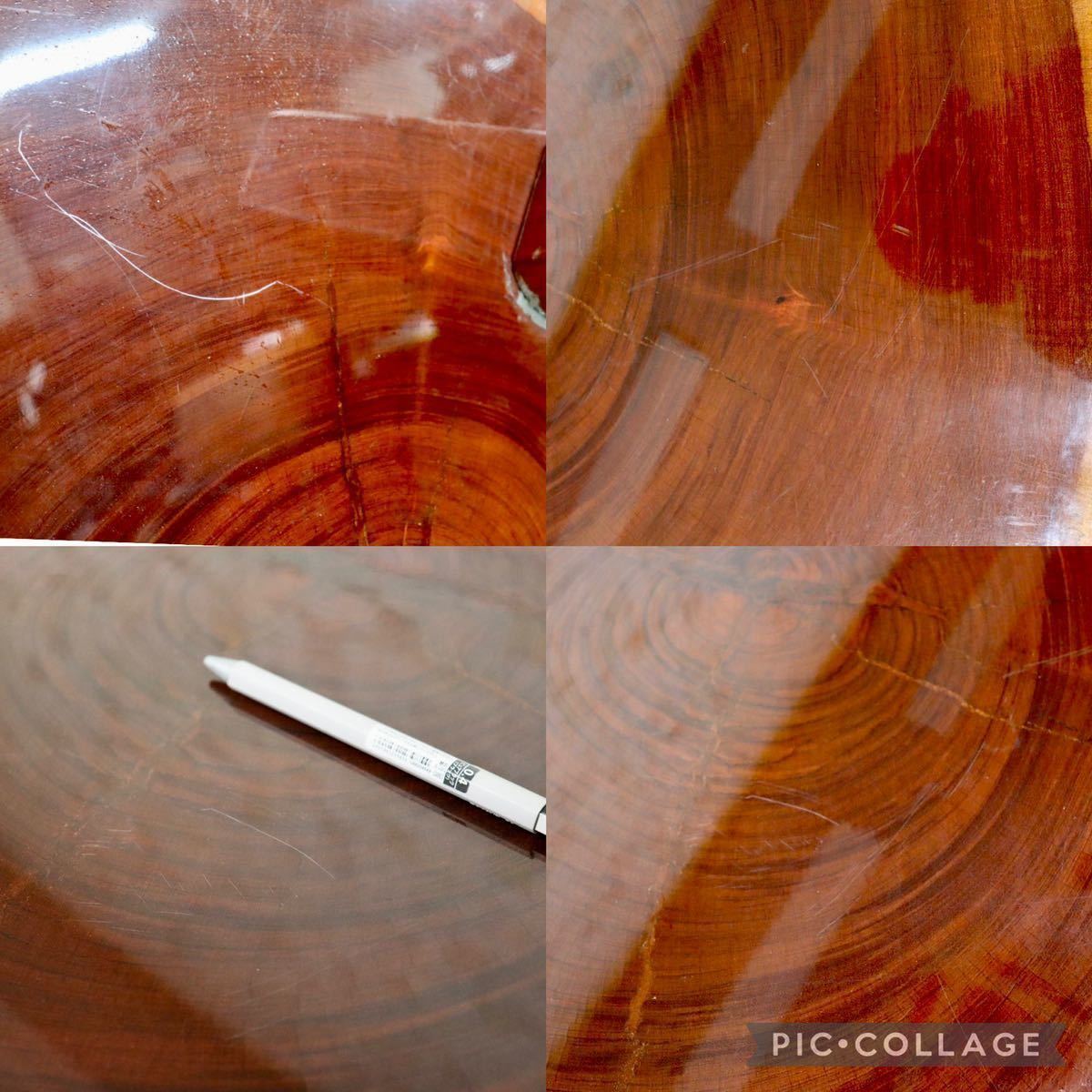 天然木材一枚板和室ローテーブル