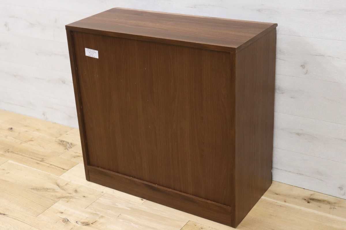 GMFK541C○隈木工所 フレスコ キャビネット 収納棚 チェスト リビング収納 天然木 アルダー材 オイル塗装 大川家具 定価約8.2万 展示品
