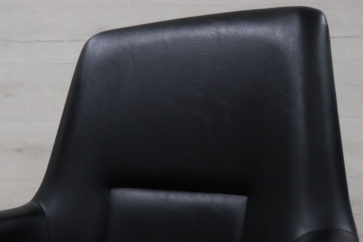 GMDTS55D ○ karimoku / カリモク デスクチェア ワークチェア 作業椅子 黒 ブラック 合皮 書斎 事務 オフィス チェア