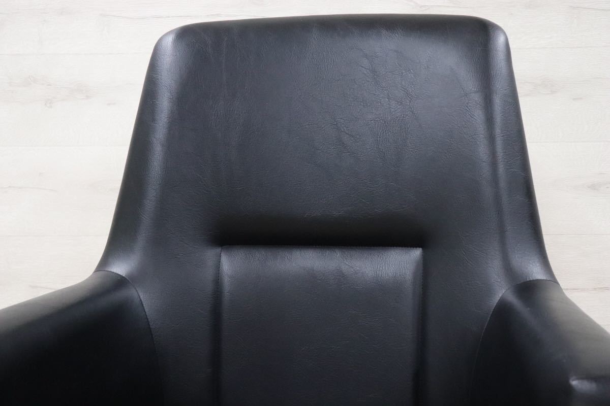 GMDTS55F○ karimoku / カリモク デスクチェア ワークチェア 作業椅子 黒 ブラック 合皮 書斎 事務 オフィス チェア