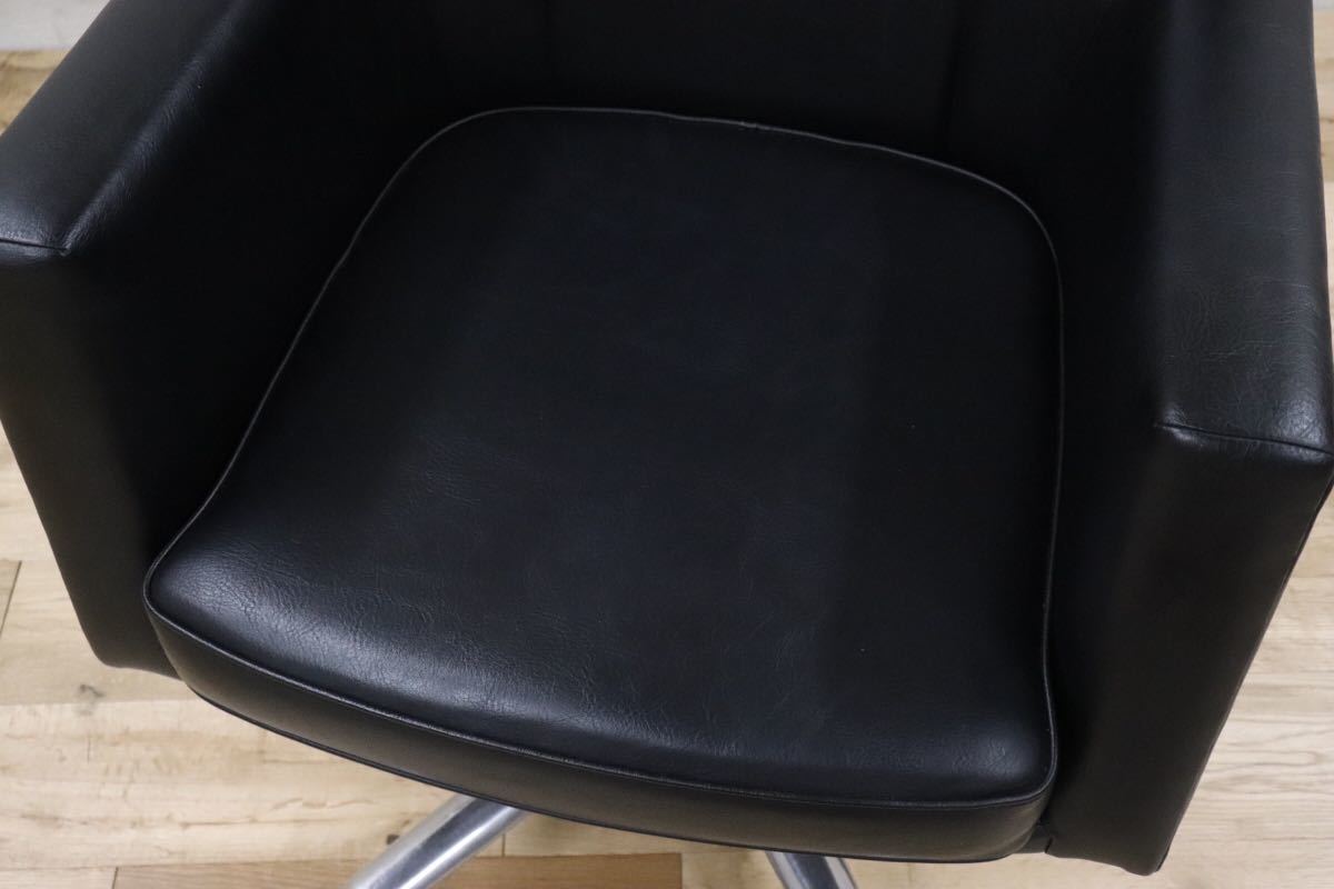 GMDTS55S○ karimoku / カリモク デスクチェア ワークチェア 作業椅子 黒 ブラック 合皮 書斎 事務 オフィス チェア