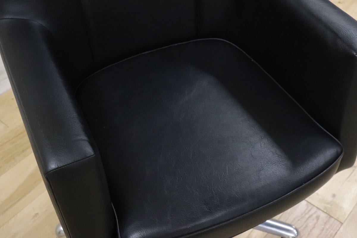 GMDTS55BC○ karimoku / カリモク デスクチェア ワークチェア 作業椅子 黒 ブラック 合皮 書斎 事務 オフィス チェア
