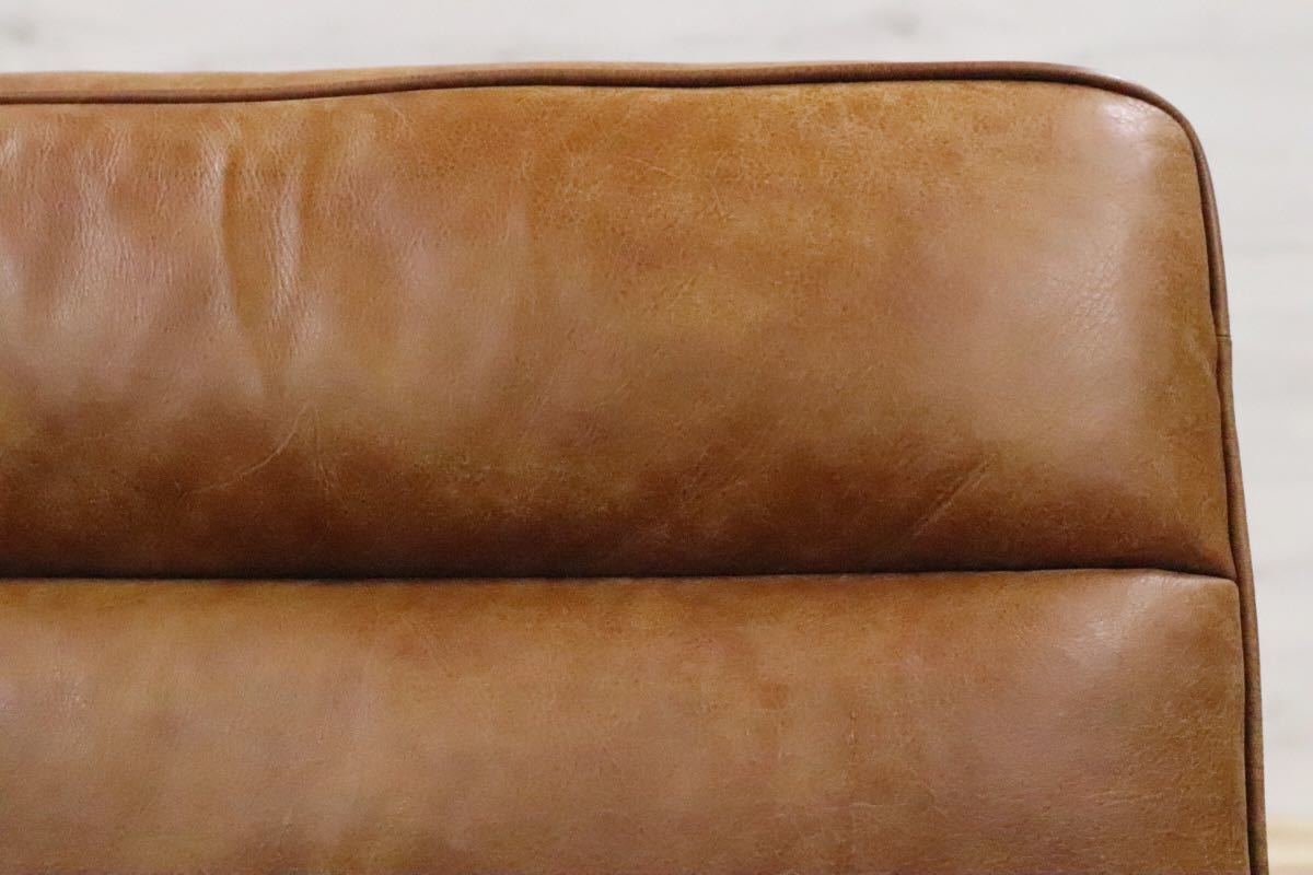 GMEK80I○ CRASH GATE / クラッシュゲート tabu Leather Works / タブレザーワークス トリプルソファ  定価28.6万 ZEPHYR SOFA