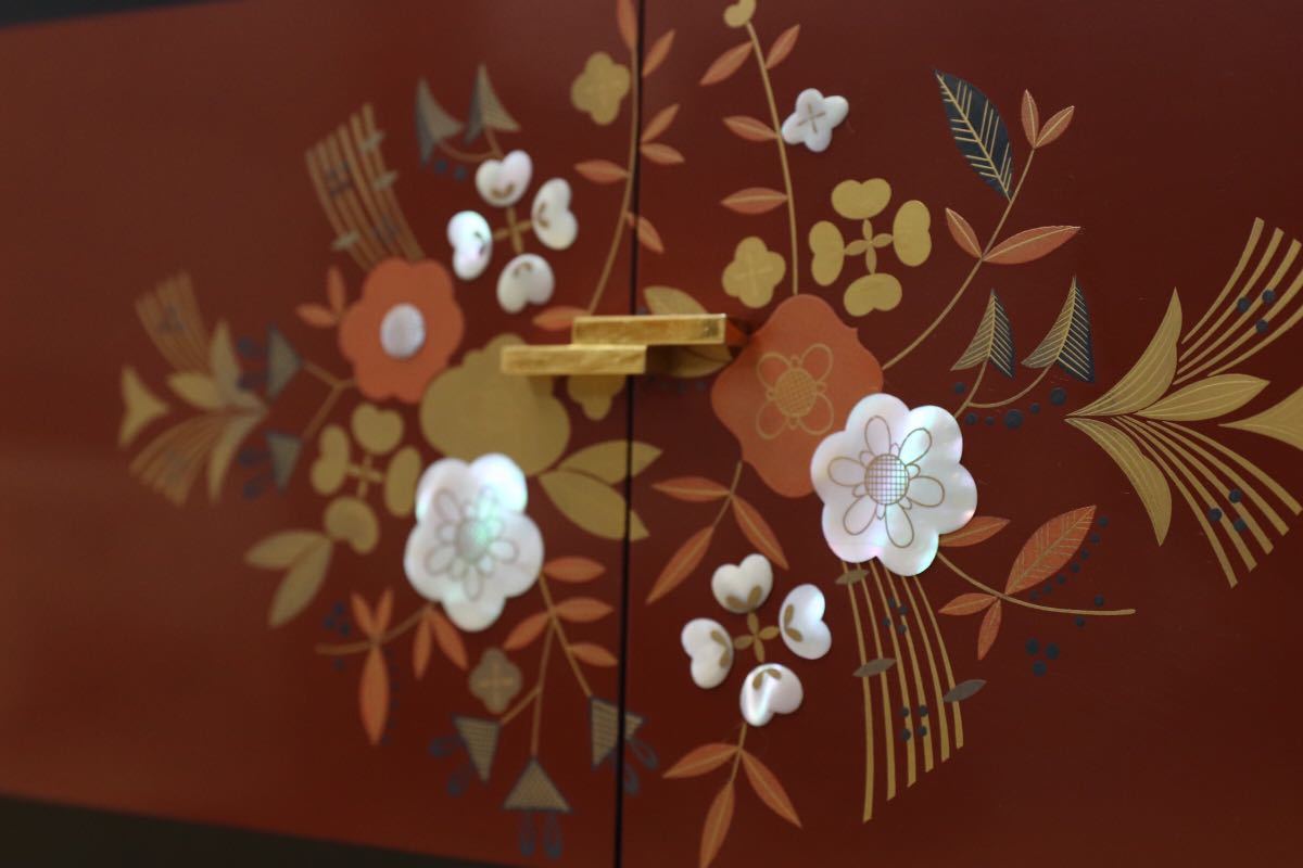 GMEK263○松山家具 最高級 茶棚 サイドボード 飾り棚 煎茶道具 和室