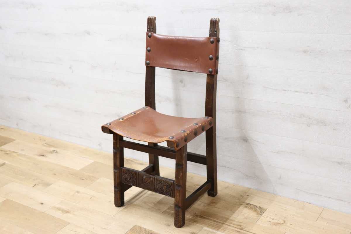 人気ブラドン レザーチェア GMET326○アンティーク 革張り 椅子