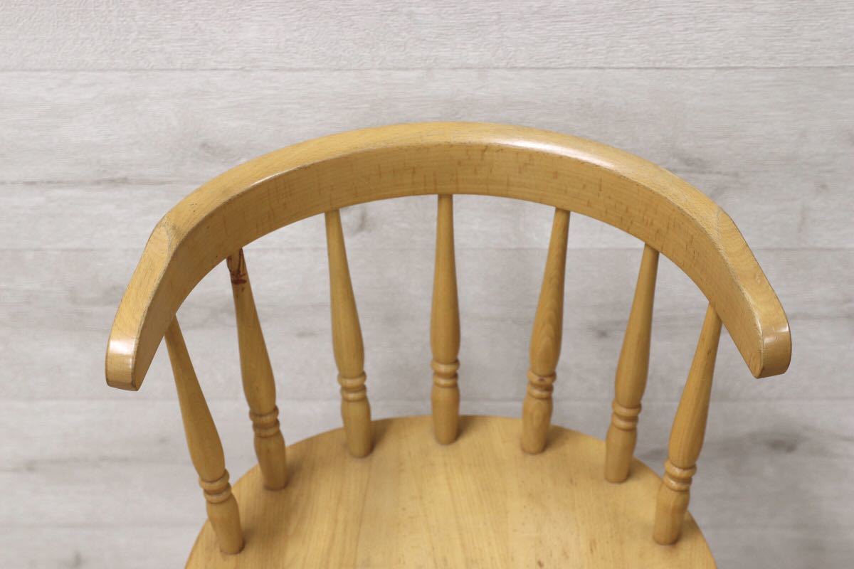GMET179○柏木工 / KASHIWA ベビーチェア ブナ材 飛騨家具 アンティーク ビンテージ チェア 椅子