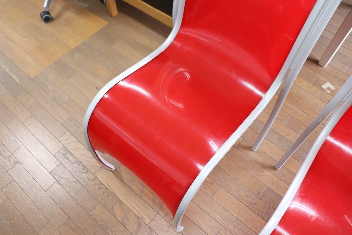 GMFS5F○Kartell / カルテル FPEチェア RonArad ロン・アラッド スタッキングチェア ダイニングチェア 椅子 2脚セット 定価約11.4万