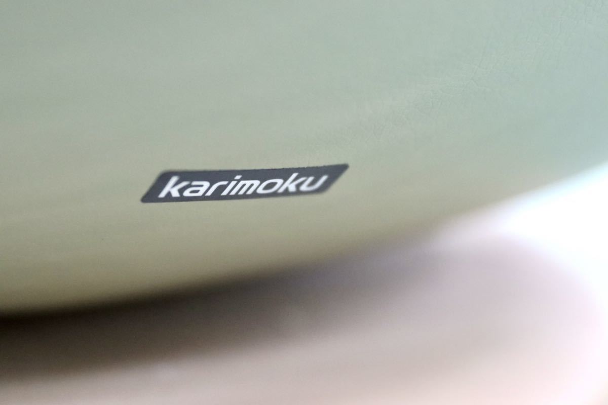 GMEH2C○karimoku / カリモク リクライニングチェア パーソナルチェア 1人掛け シングルソファ 回転椅子 ソフトレザー 定価13万
