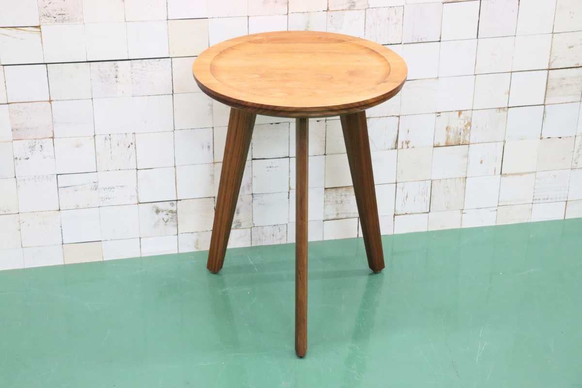 【IDC大塚家具】柏木工 カフェテーブル　サイドテーブル　フラワーテーブル　花台