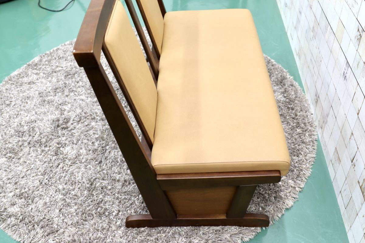長期保管品 48 カリモク ベンチ RUSTIC 2人掛け 木製 椅子 | www 